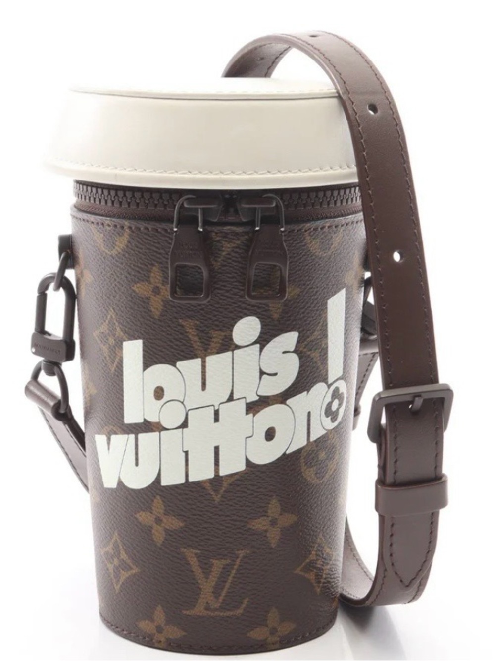 LIMITED EDITION! Louis Vuitton  Coffee Cup Pouch! STATEMENT PIECE!